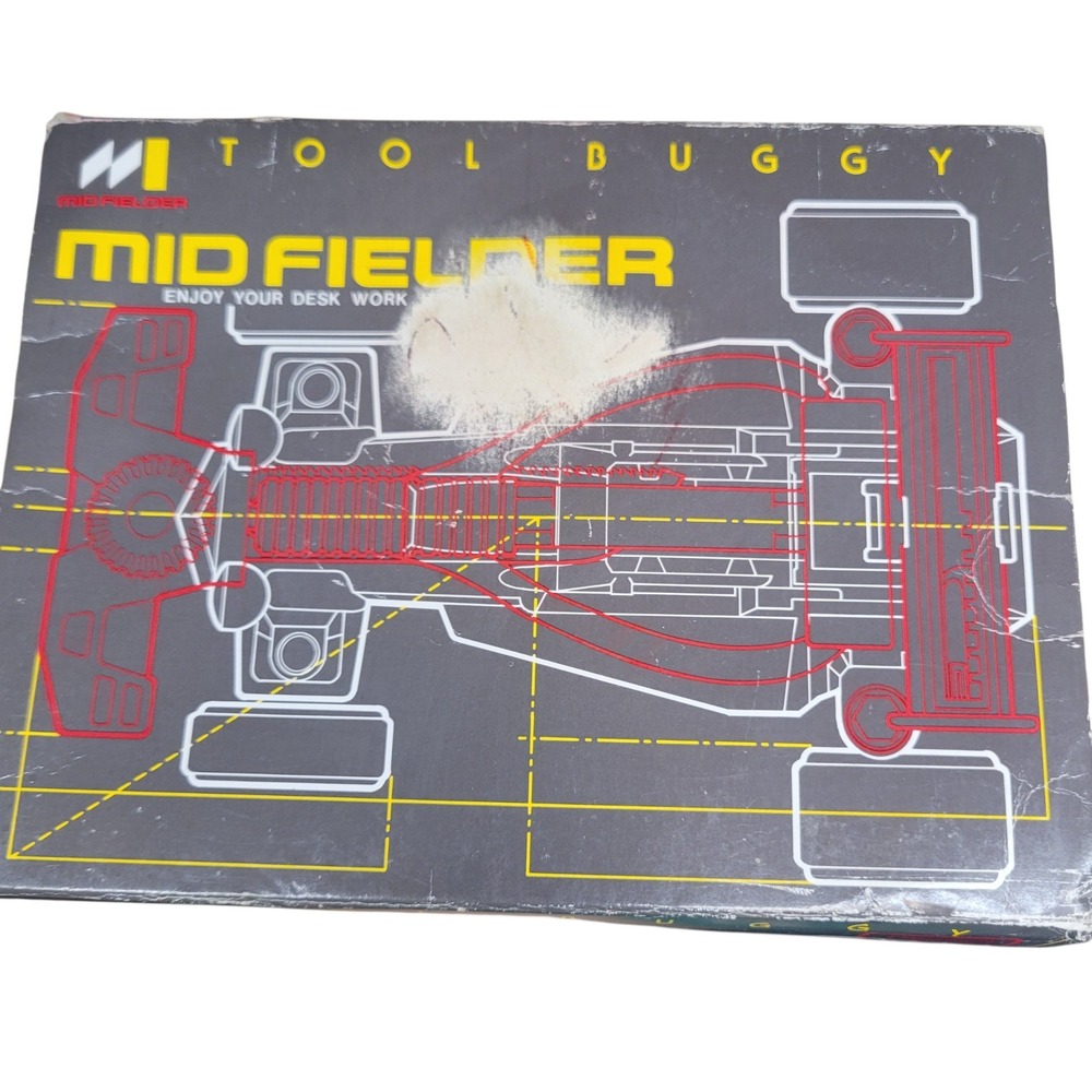 Vintage Mid Fielder Tool Buggy "desk work" Stationery Car 9-in-1 Desk Tool Japan